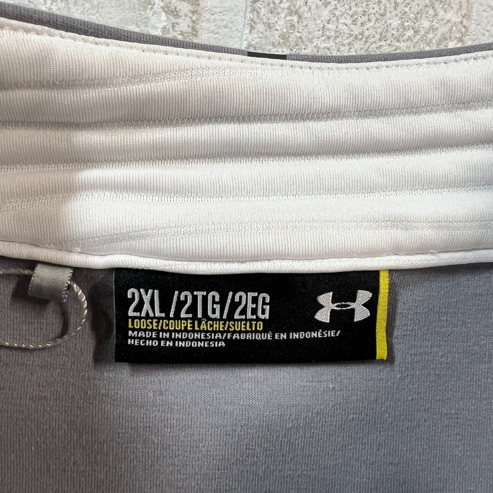 Under Armour Golf 1/4 Zip Pullover Mens 2XL White Cold Gear Loose Ribbed Active - Picture 12 of 16